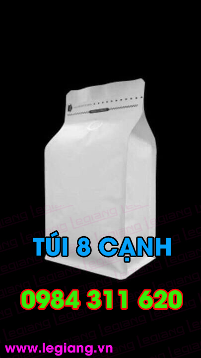 túi zipper 8 cạnh